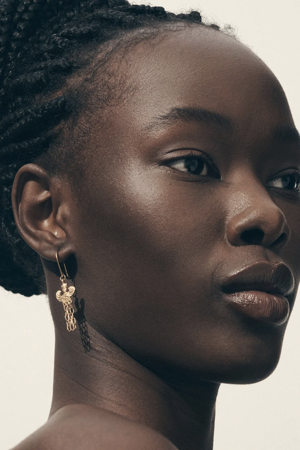 Temple Of The Sun Leta Earrings - Gold
