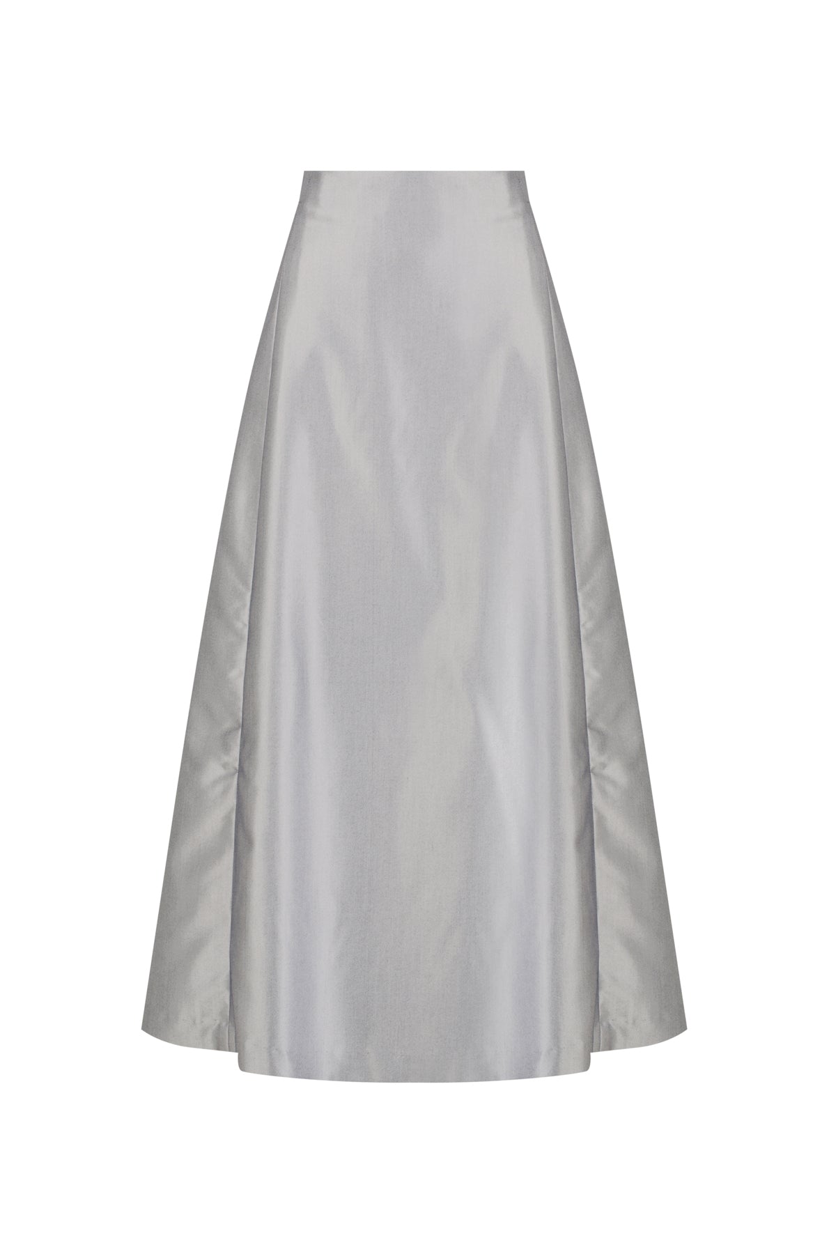ESS The Leonardo Tailored Maxi Skirt Metallic Silver Splice Boutique