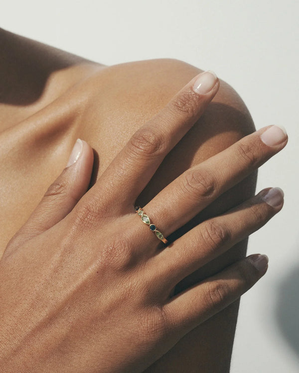 Temple Of The Sun Halia Ring - Gold Vermeil