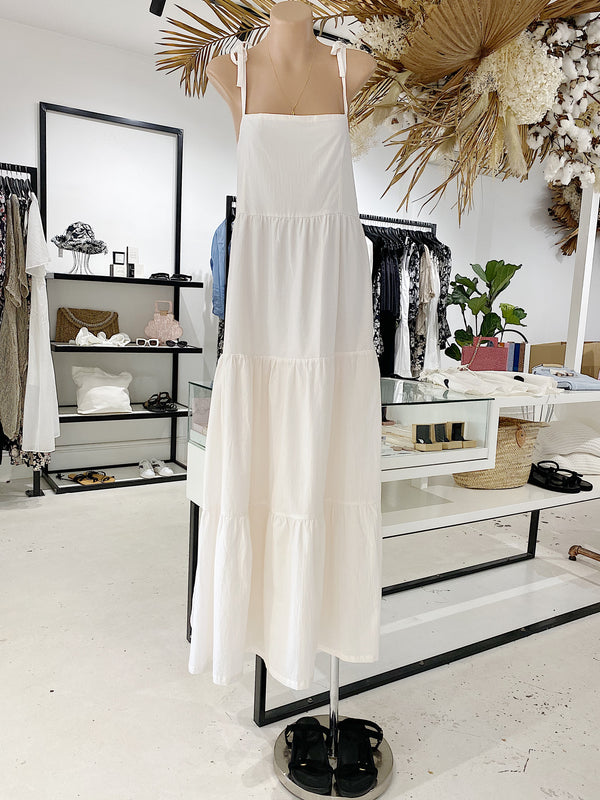 ÉSS Ava Cotton Maxi Dress - Cream
