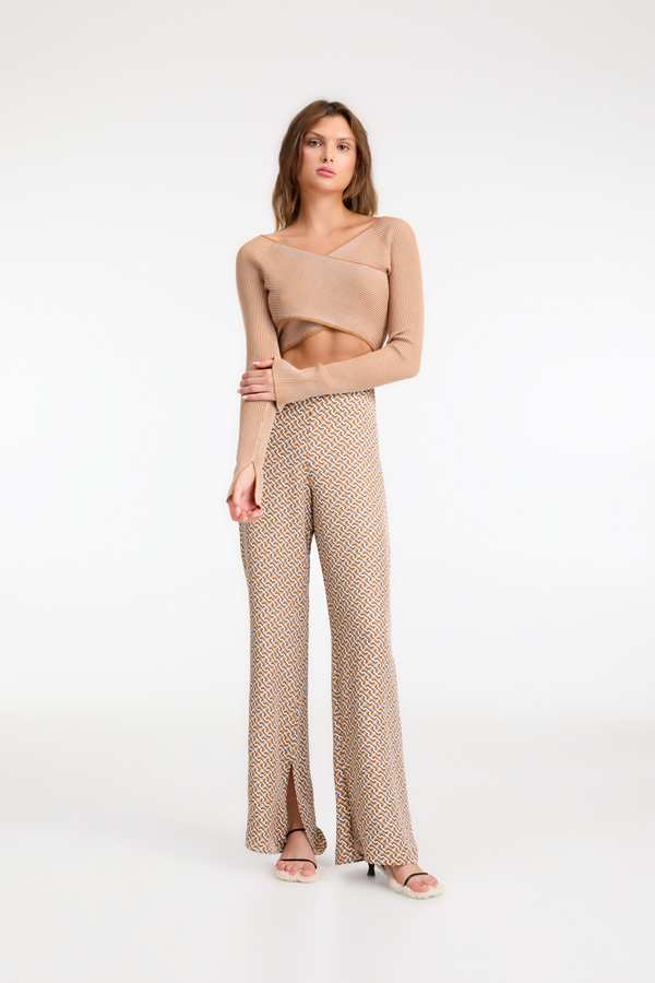 Roame Ria Pant - Monogram Print