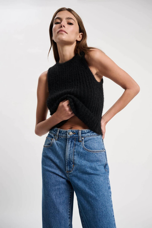 Neuw Denim Kate Knit Top - Black