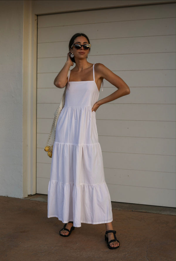 ÉSS Ava Cotton Maxi Dress - Cream