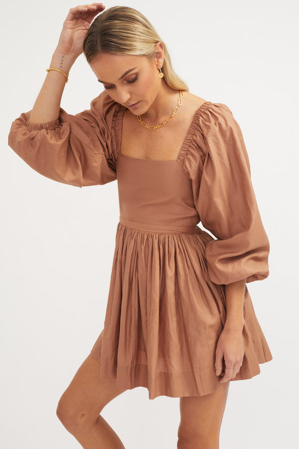 ÉSS Leila Mini Dress - Cinnamon