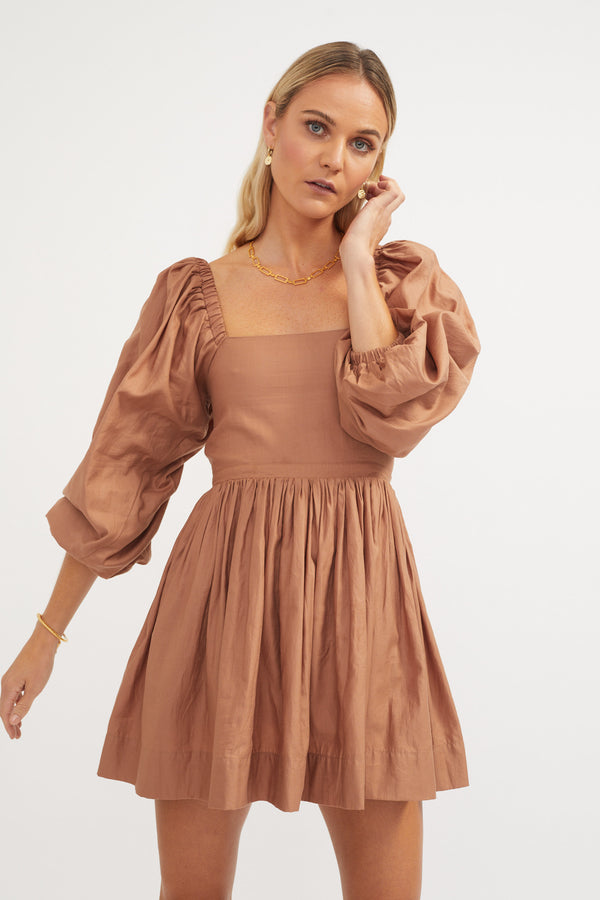 ÉSS Leila Mini Dress - Cinnamon