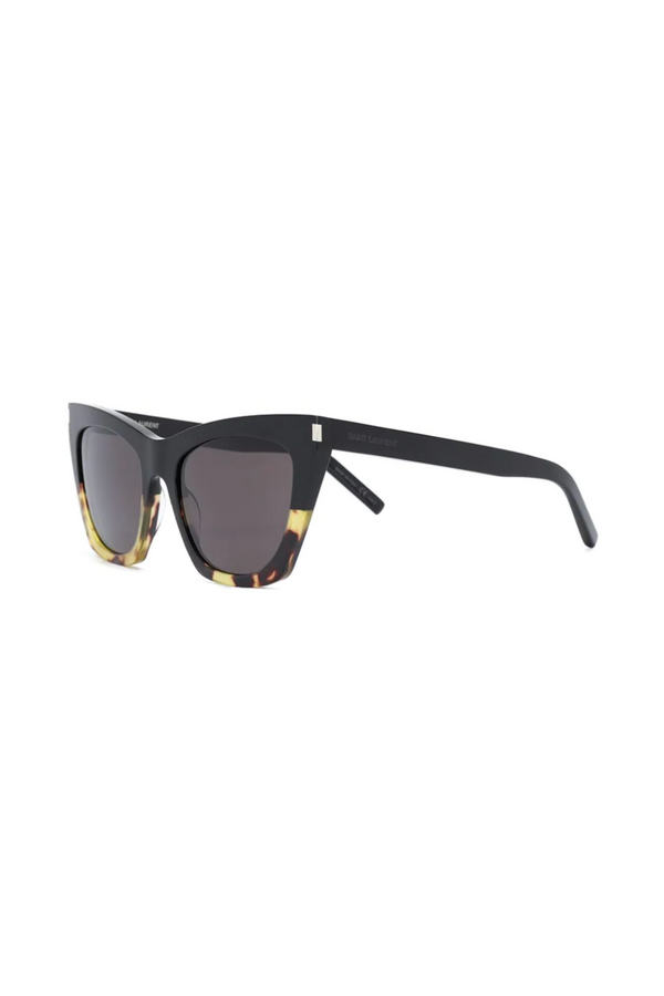 Saint Laurent Kate Havana Sunglasses - Black & Cream