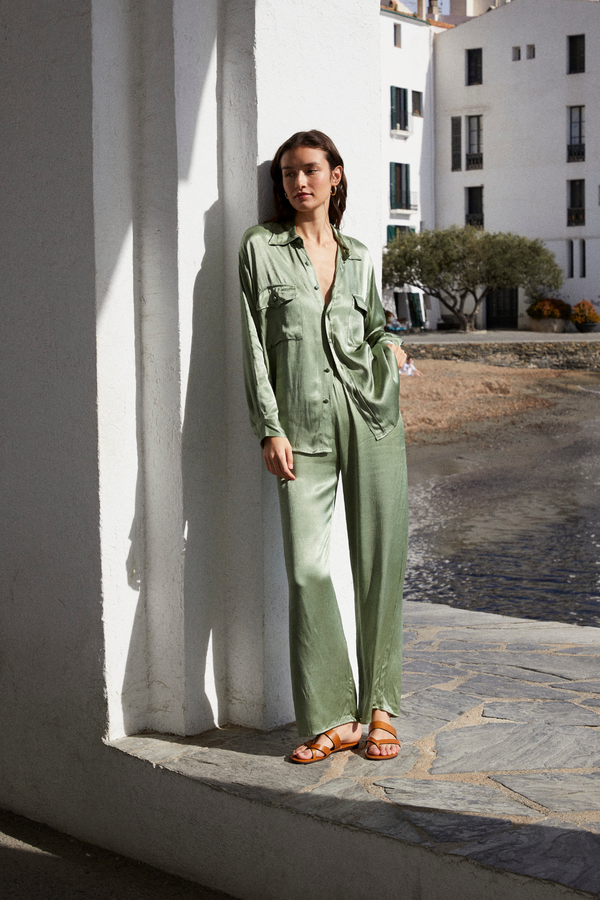 ÉSS Jessica Long Sleeve Shirt - Sage