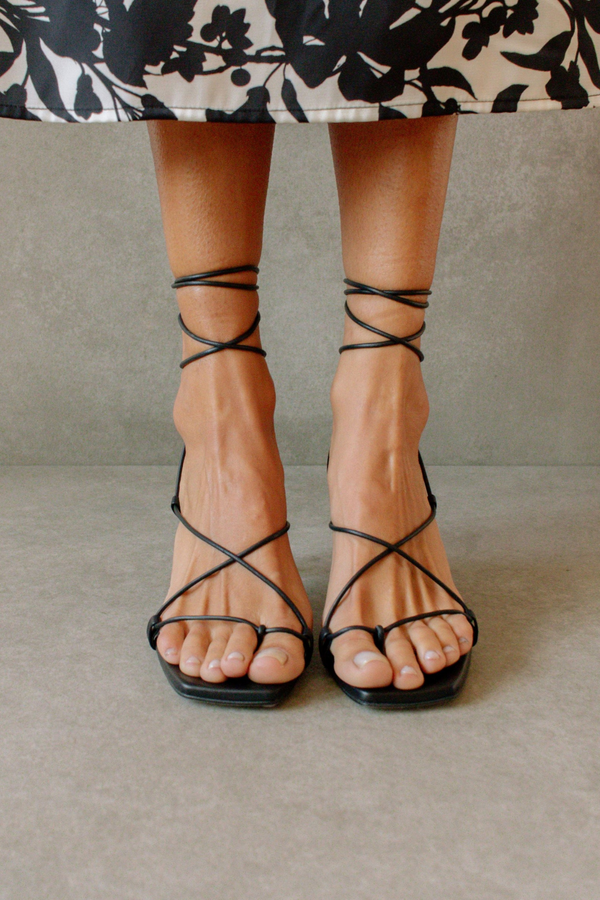 Alohas Bellini Sandal - Black Leather