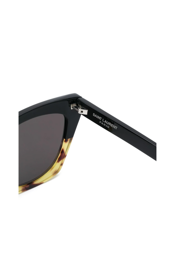 Saint Laurent Kate Havana Sunglasses - Black & Cream