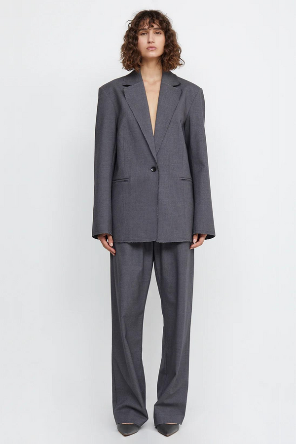 Bec & Bridge Jamie Wide Leg Pant - Charcoal