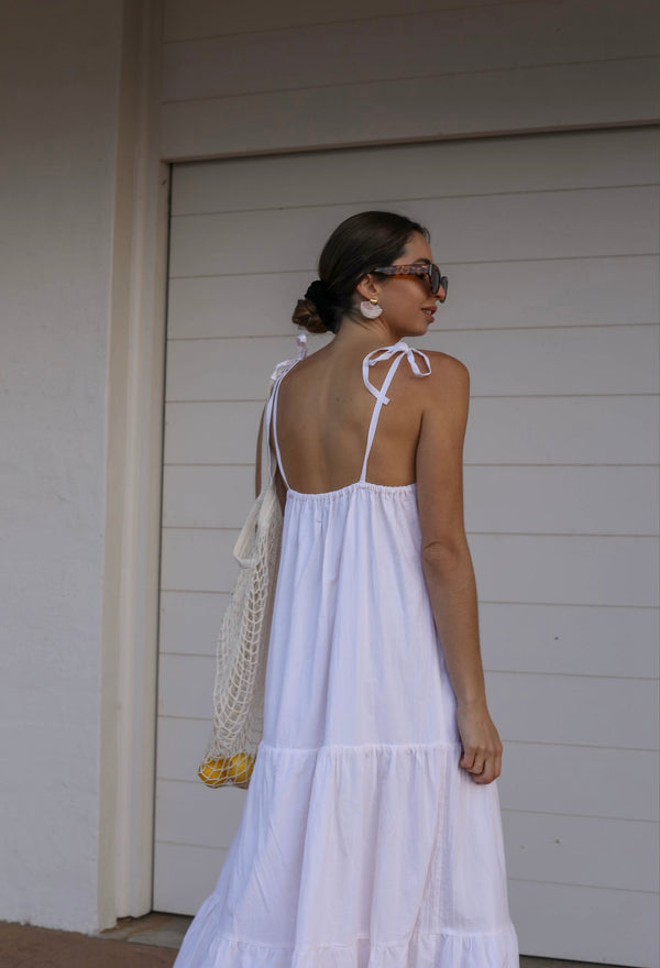 ÉSS Ava Cotton Maxi Dress - Cream