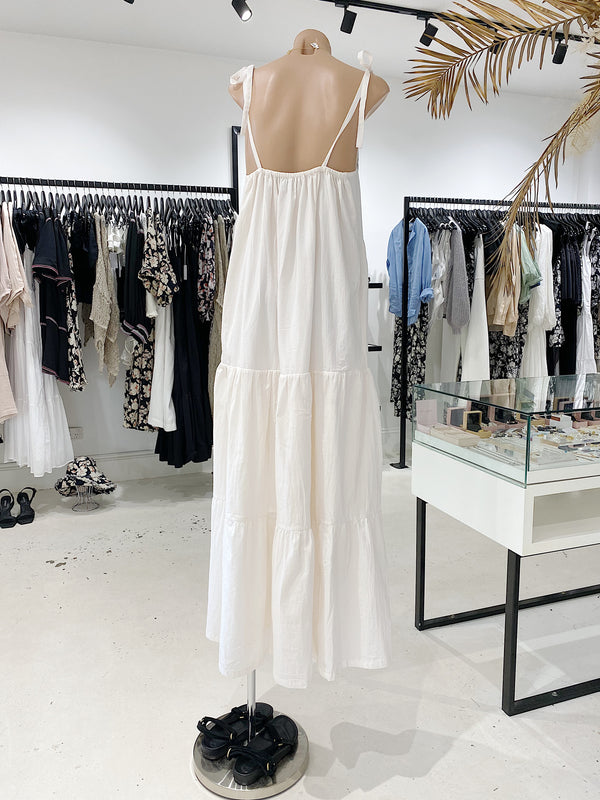 ÉSS Ava Cotton Maxi Dress - Cream