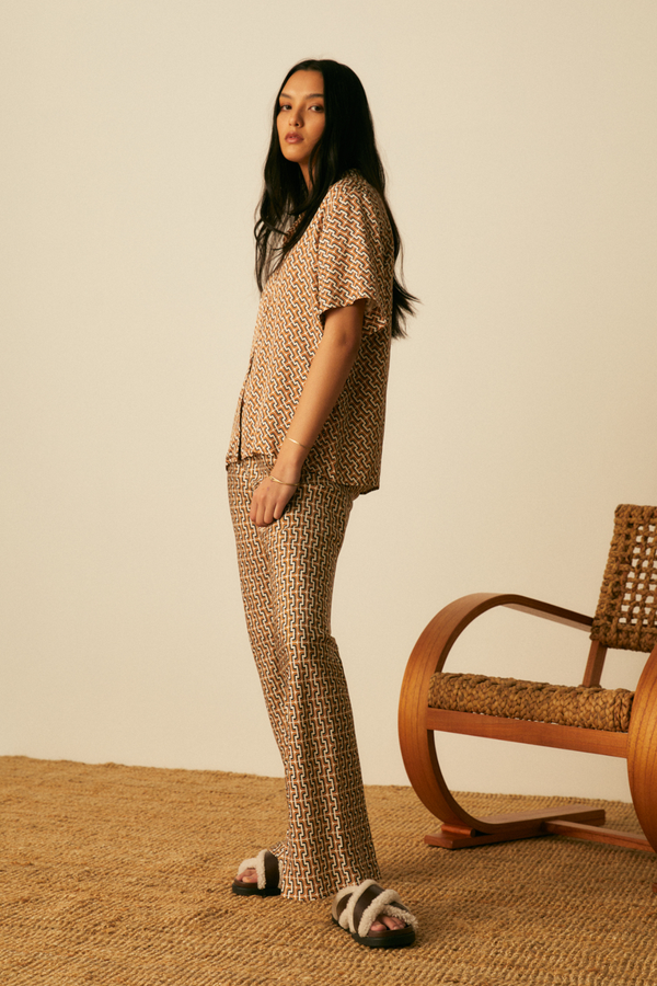 Roame Ria Pant - Monogram Print