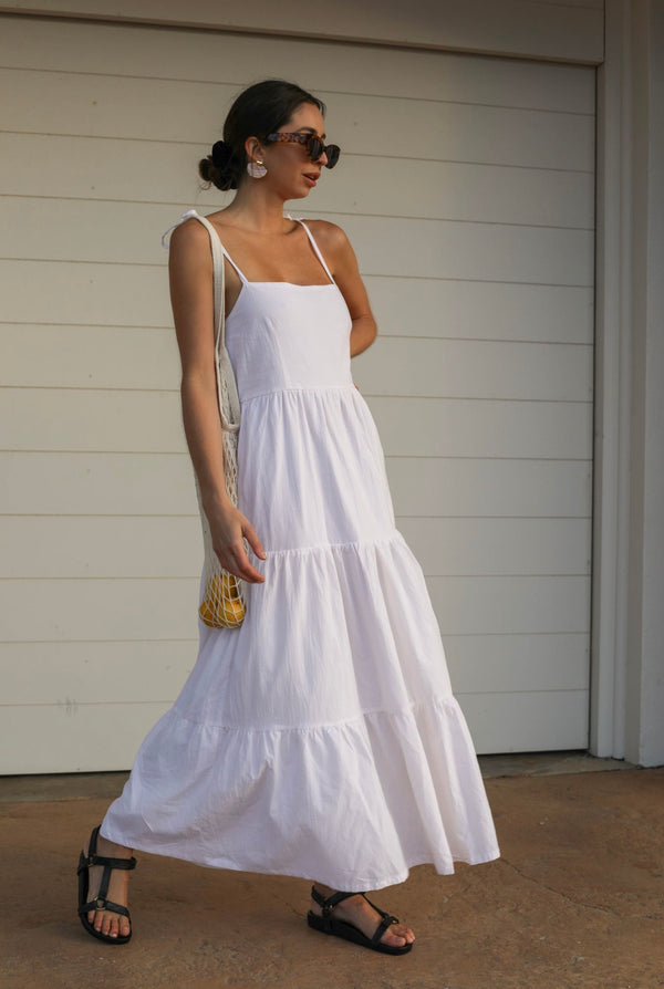 ÉSS Ava Cotton Maxi Dress - Cream