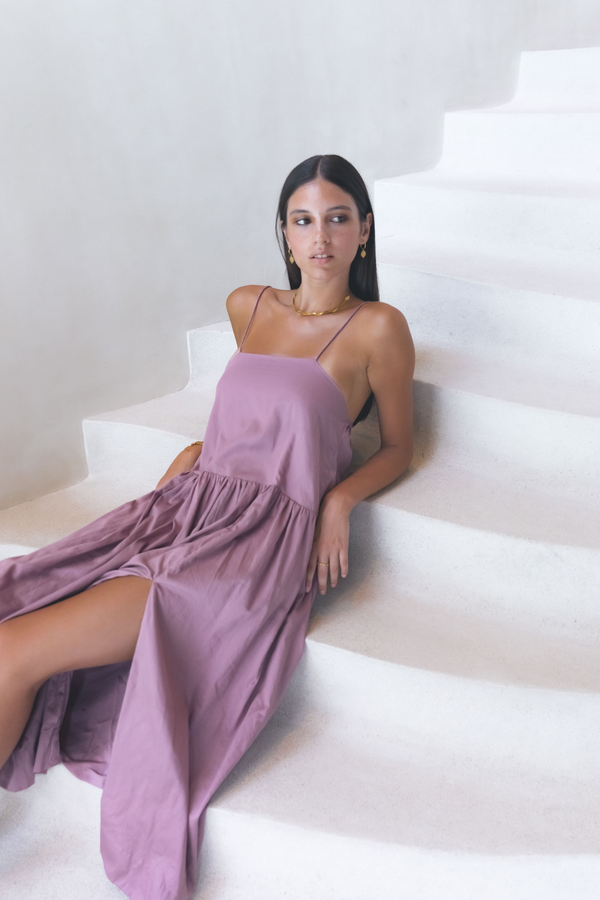 ÉSS The Florence Sun Dress - Plum