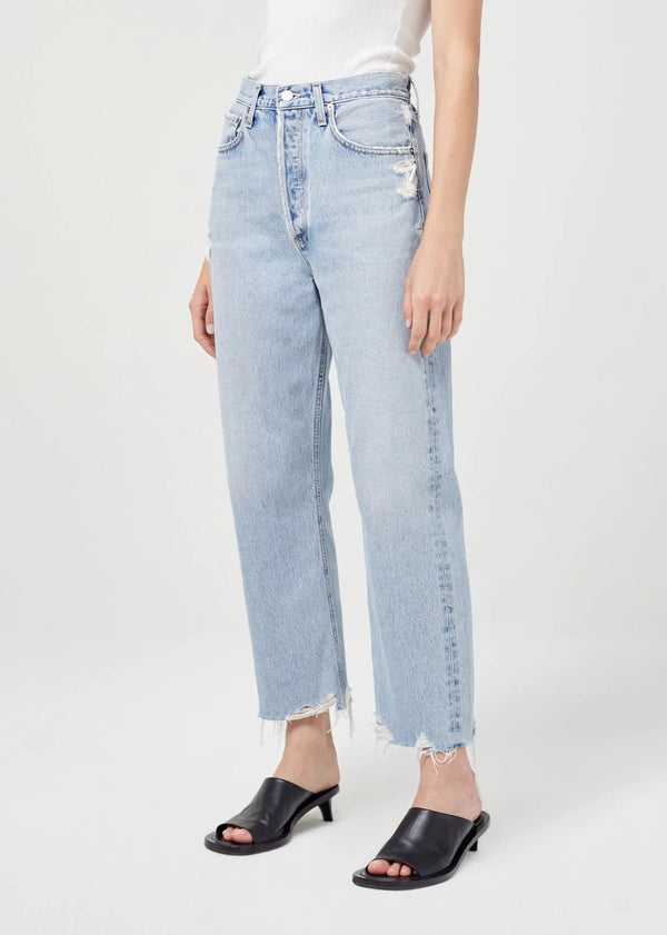 Agolde 90's Crop Mid Rise Loose Straight Jean - Nerve