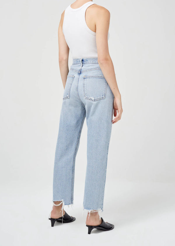 Agolde 90's Crop Mid Rise Loose Straight Jean - Nerve
