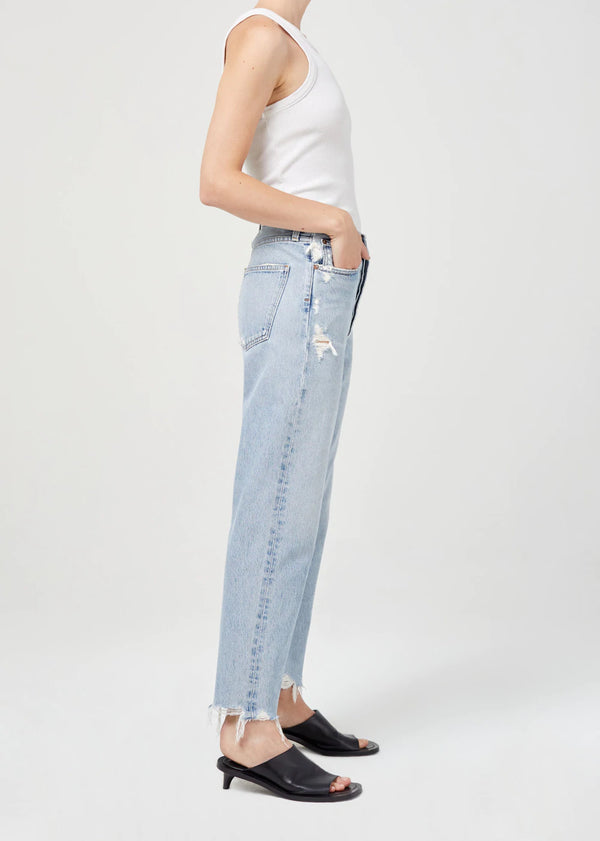Agolde 90's Crop Mid Rise Loose Straight Jean - Nerve