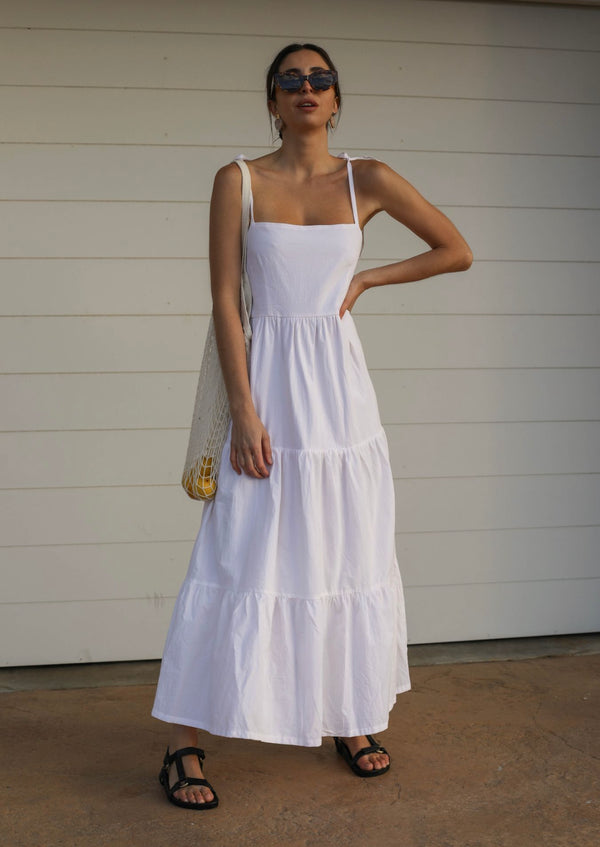 ÉSS Ava Cotton Maxi Dress - Cream