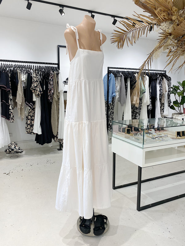 ÉSS Ava Cotton Maxi Dress - Cream