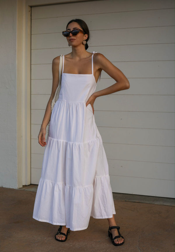 ÉSS Ava Cotton Maxi Dress - Cream