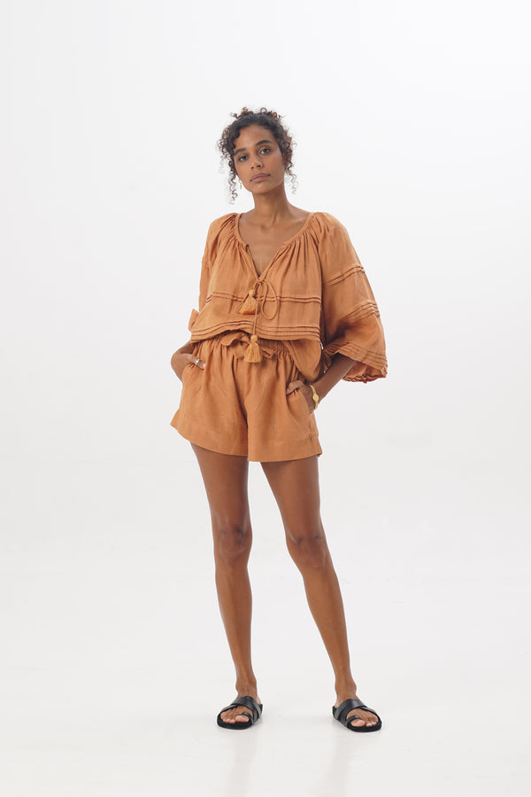 ÉSS Marley Linen Short - Amber
