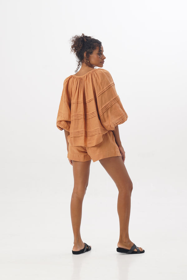 ÉSS Marley Linen Short - Amber