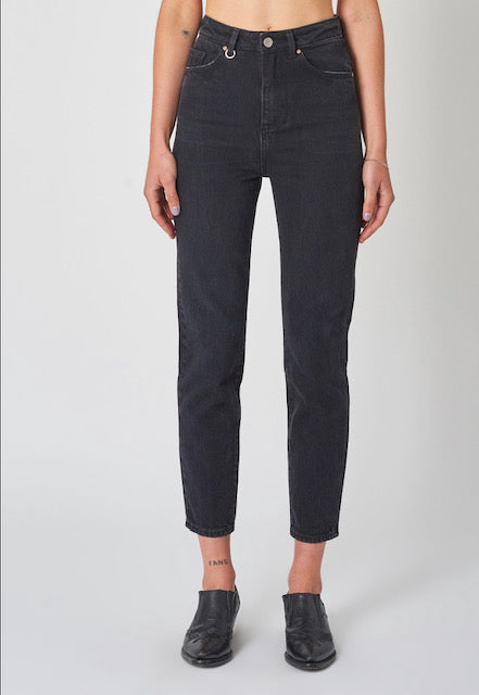 Neuw Denim Lola Mom Jean - Black Earth