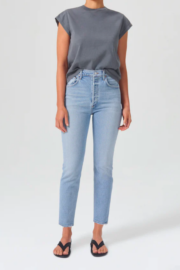 Agolde Riley High Rise Stretch Jean - Dynamic