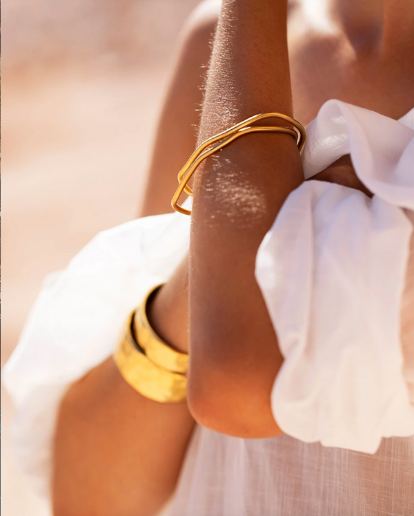 Kirstin Ash Botanica Bangle - 18K Gold Plated