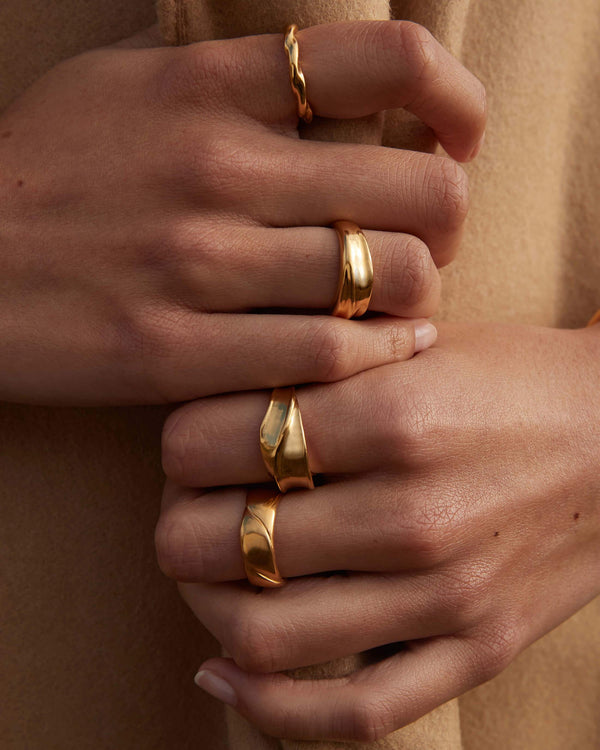 Kirstin Ash Wave Ring - 18K Gold
