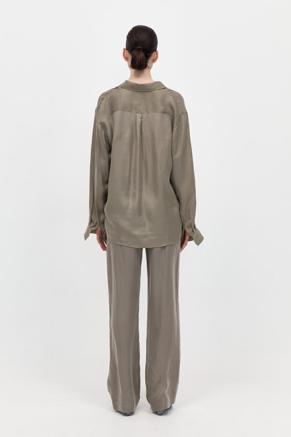 St. Agni Straight Leg Trousers - Castor Grey