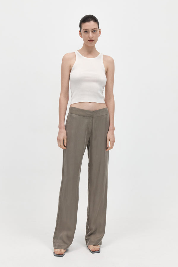 St. Agni Straight Leg Trousers - Castor Grey
