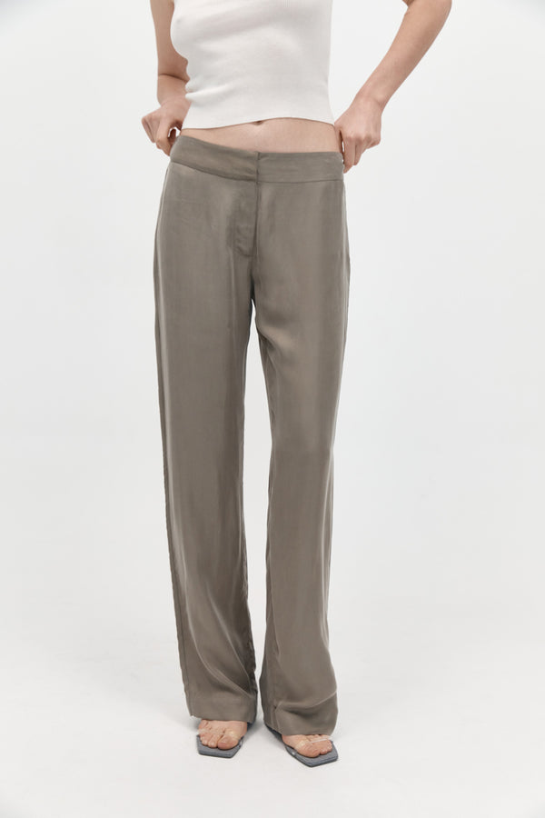 St. Agni Straight Leg Trousers - Castor Grey
