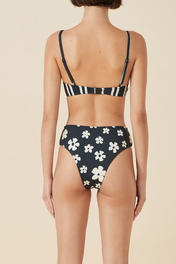 Zulu & Zephyr Reversible Waisted Brief - Black & Bone