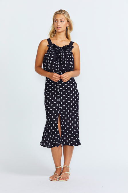 ÉSS Maya Silk Skirt - Polka Dot